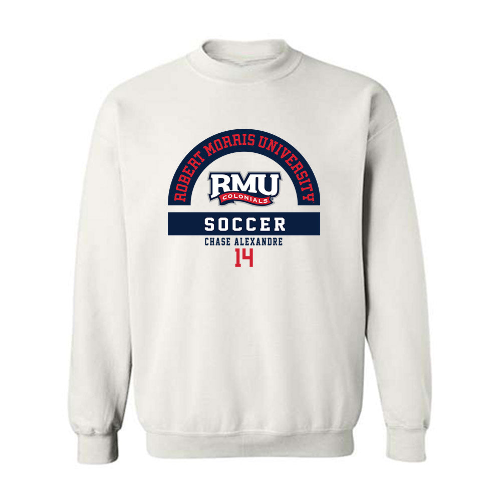 Robert Morris - NCAA Men's Soccer : Chase Alexandre - Classic Fashion Shersey Crewneck Sweatshirt-0