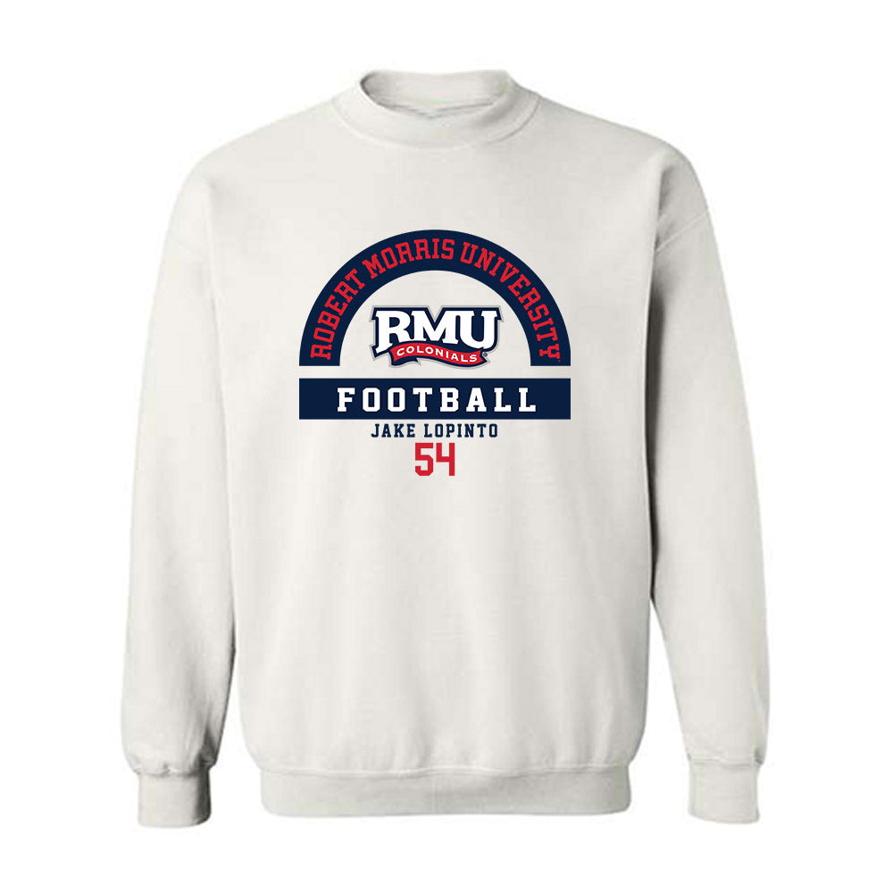 Robert Morris - NCAA Football : Jake Lopinto - Classic Fashion Shersey Crewneck Sweatshirt-0