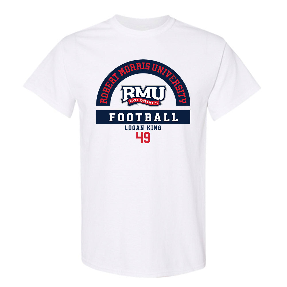 Robert Morris - NCAA Football : Logan King - Classic Fashion Shersey T-Shirt-0