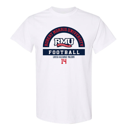 Robert Morris - NCAA Football : Lucca Alcaraz Valens - Classic Fashion Shersey T-Shirt-0
