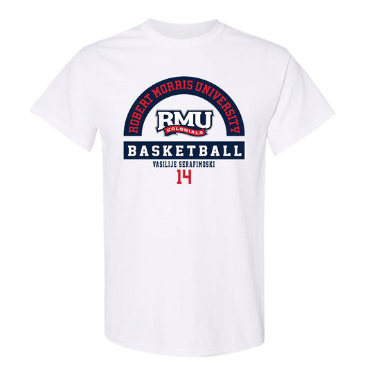 Robert Morris - NCAA Men's Basketball : Vasilije Serafimoski - Classic Fashion Shersey T-Shirt-0