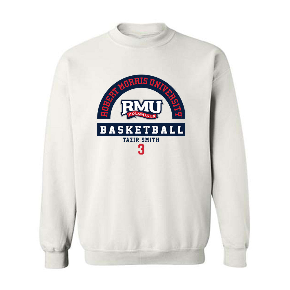 Robert Morris - NCAA Men's Basketball : Tazir Smith - Classic Fashion Shersey Crewneck Sweatshirt-0