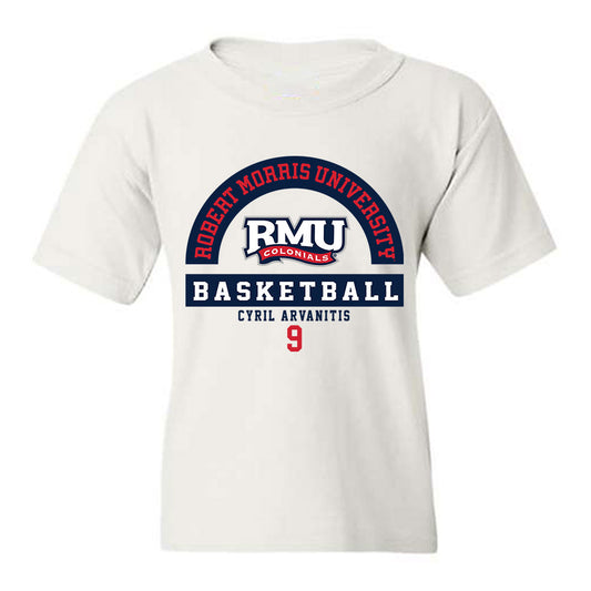 Robert Morris - NCAA Men's Basketball : Cyril Arvanitis - Classic Fashion Shersey Youth T-Shirt-0