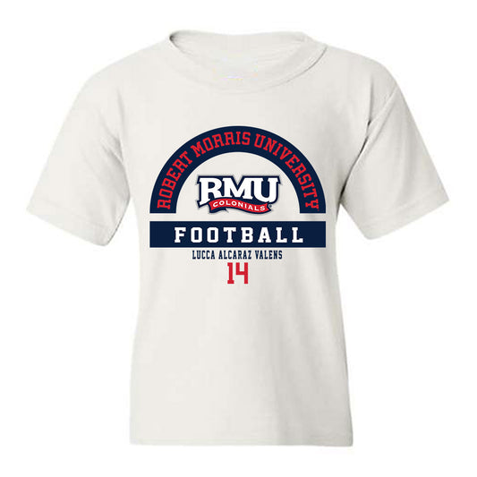 Robert Morris - NCAA Football : Lucca Alcaraz Valens - Classic Fashion Shersey Youth T-Shirt-0