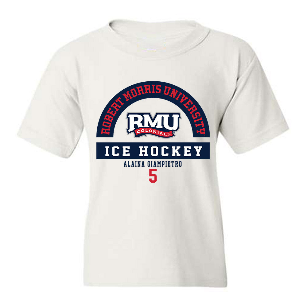 Robert Morris - NCAA Women's Ice Hockey : Alaina Giampietro - Classic Fashion Shersey Youth T-Shirt-0
