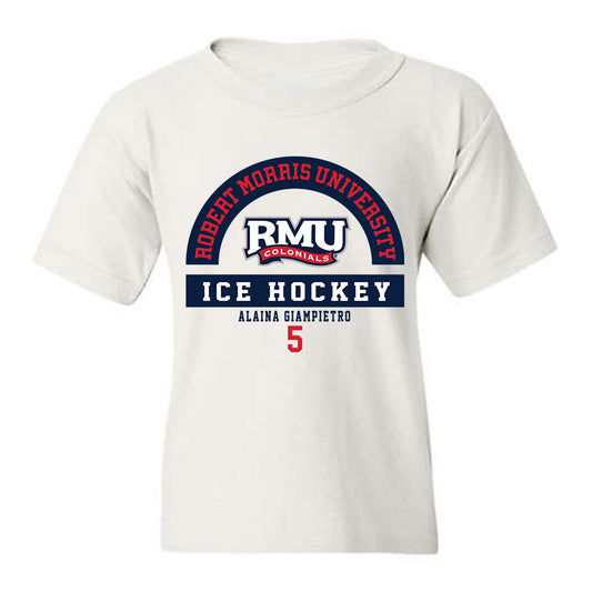 Robert Morris - NCAA Women's Ice Hockey : Alaina Giampietro - Classic Fashion Shersey Youth T-Shirt-0