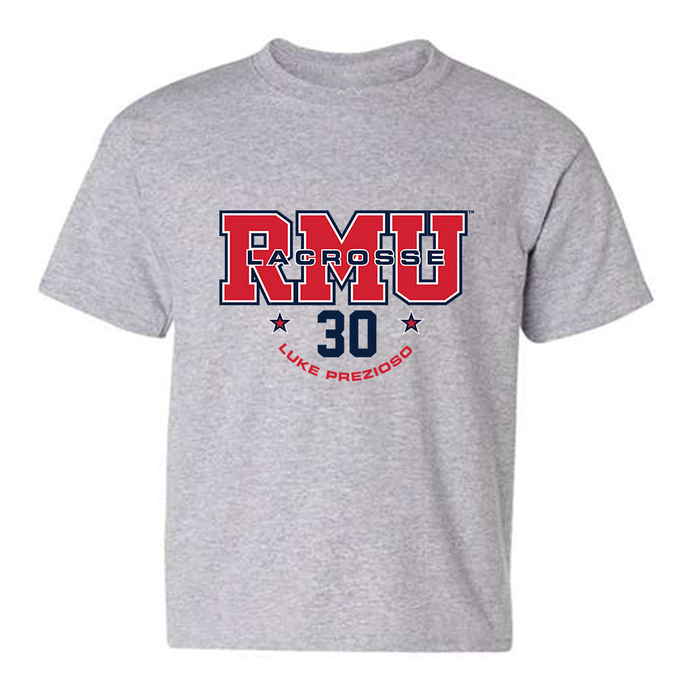 Robert Morris - NCAA Men's Lacrosse : Luke Prezioso - Classic Fashion Shersey Youth T-Shirt-0