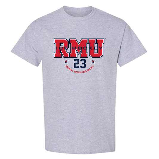 Robert Morris - NCAA Men's Ice Hockey : Zeke Nicholson - Classic Fashion Shersey T-Shirt-0