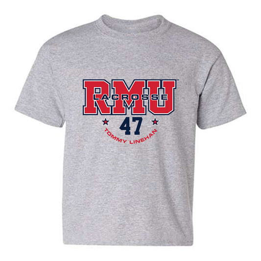 Robert Morris - NCAA Men's Lacrosse : Tommy Linehan - Classic Fashion Shersey Youth T-Shirt-0