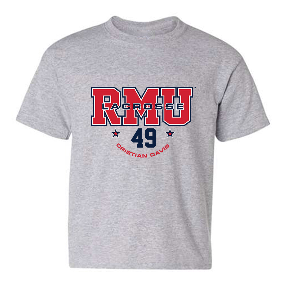 Robert Morris - NCAA Men's Lacrosse : Cristian Davis - Classic Fashion Shersey Youth T-Shirt-0