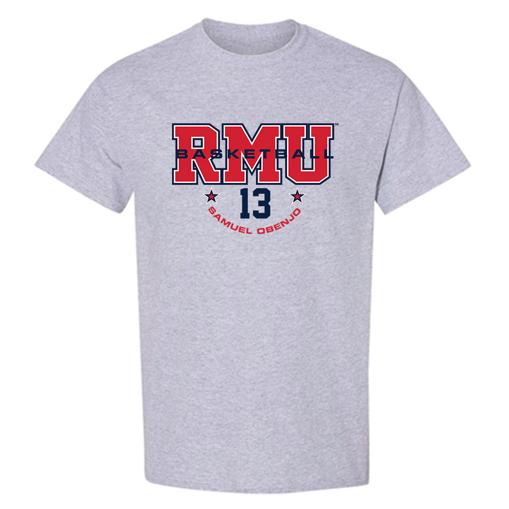 Robert Morris - NCAA Men's Basketball : Samuel Obenjo - Classic Fashion Shersey T-Shirt-0
