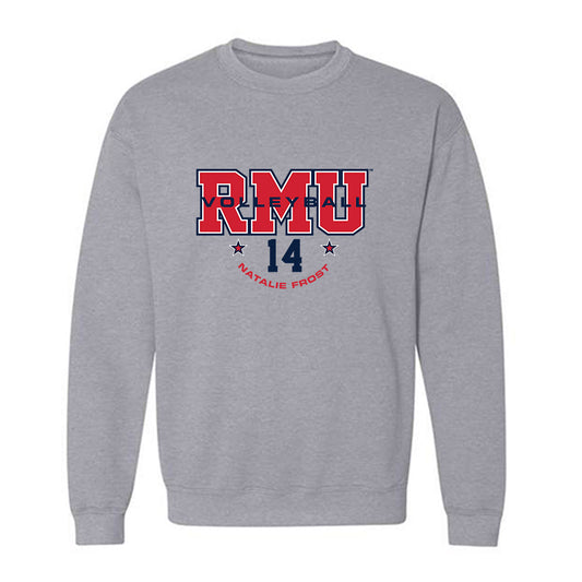 Robert Morris - NCAA Women's Volleyball : Natalie Frost - Classic Fashion Shersey Crewneck Sweatshirt-0