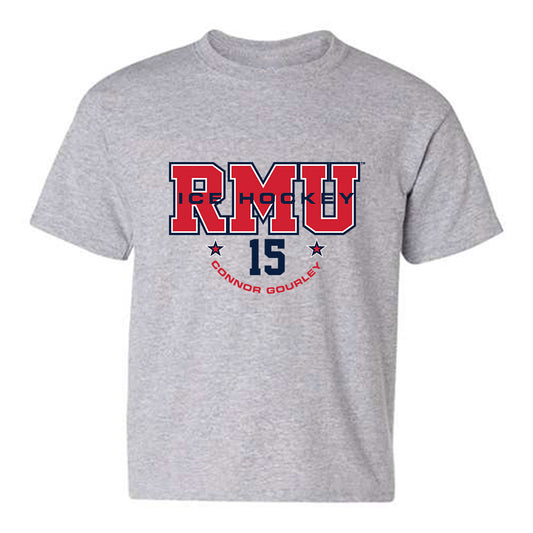 Robert Morris - NCAA Men's Ice Hockey : Connor Gourley - Classic Fashion Shersey Youth T-Shirt-0