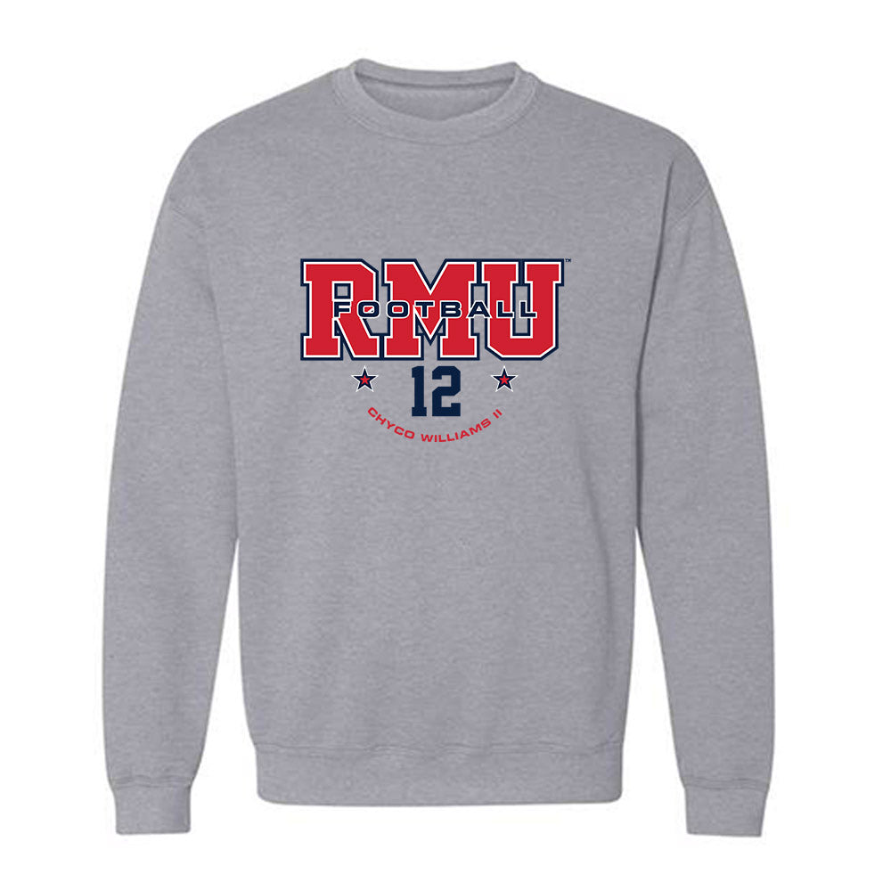 Robert Morris - NCAA Football : Chyco Williams II - Classic Fashion Shersey Crewneck Sweatshirt-0
