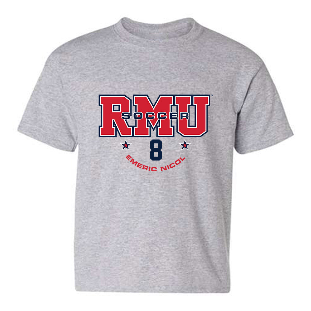 Robert Morris - NCAA Men's Soccer : Emeric Nicol - Classic Fashion Shersey Youth T-Shirt-0