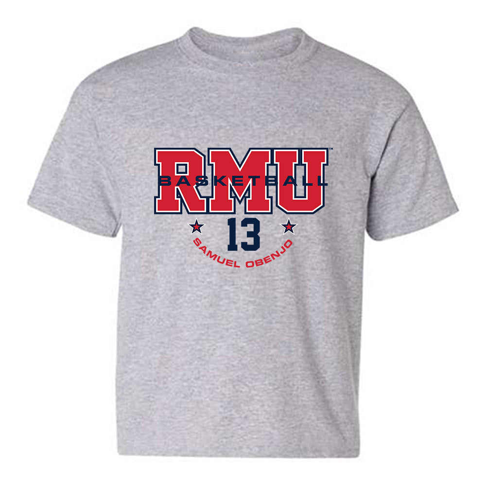 Robert Morris - NCAA Men's Basketball : Samuel Obenjo - Classic Fashion Shersey Youth T-Shirt-0