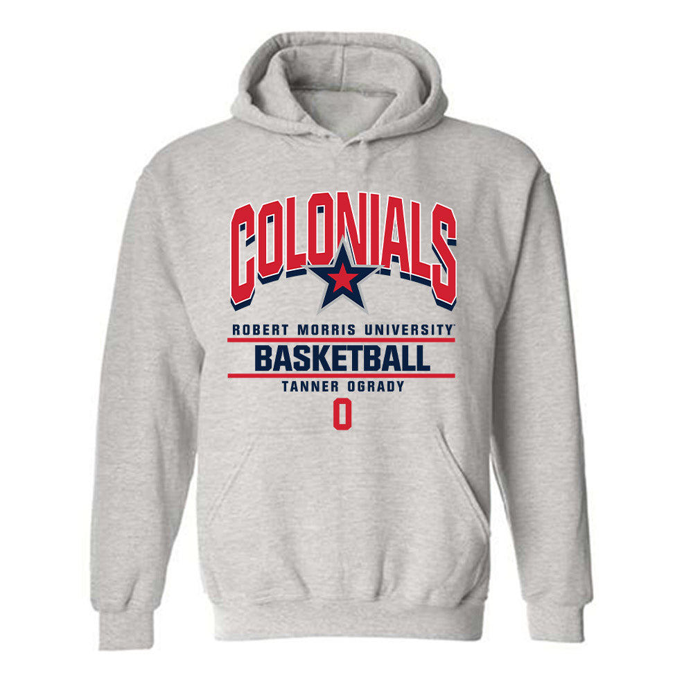 Robert Morris - NCAA Men's Basketball : Tanner OGrady - Classic Fashion Shersey Hooded Sweatshirt-0