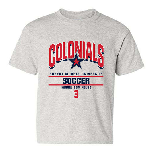 Robert Morris - NCAA Men's Soccer : Miguel Dominguez - Classic Fashion Shersey Youth T-Shirt-0