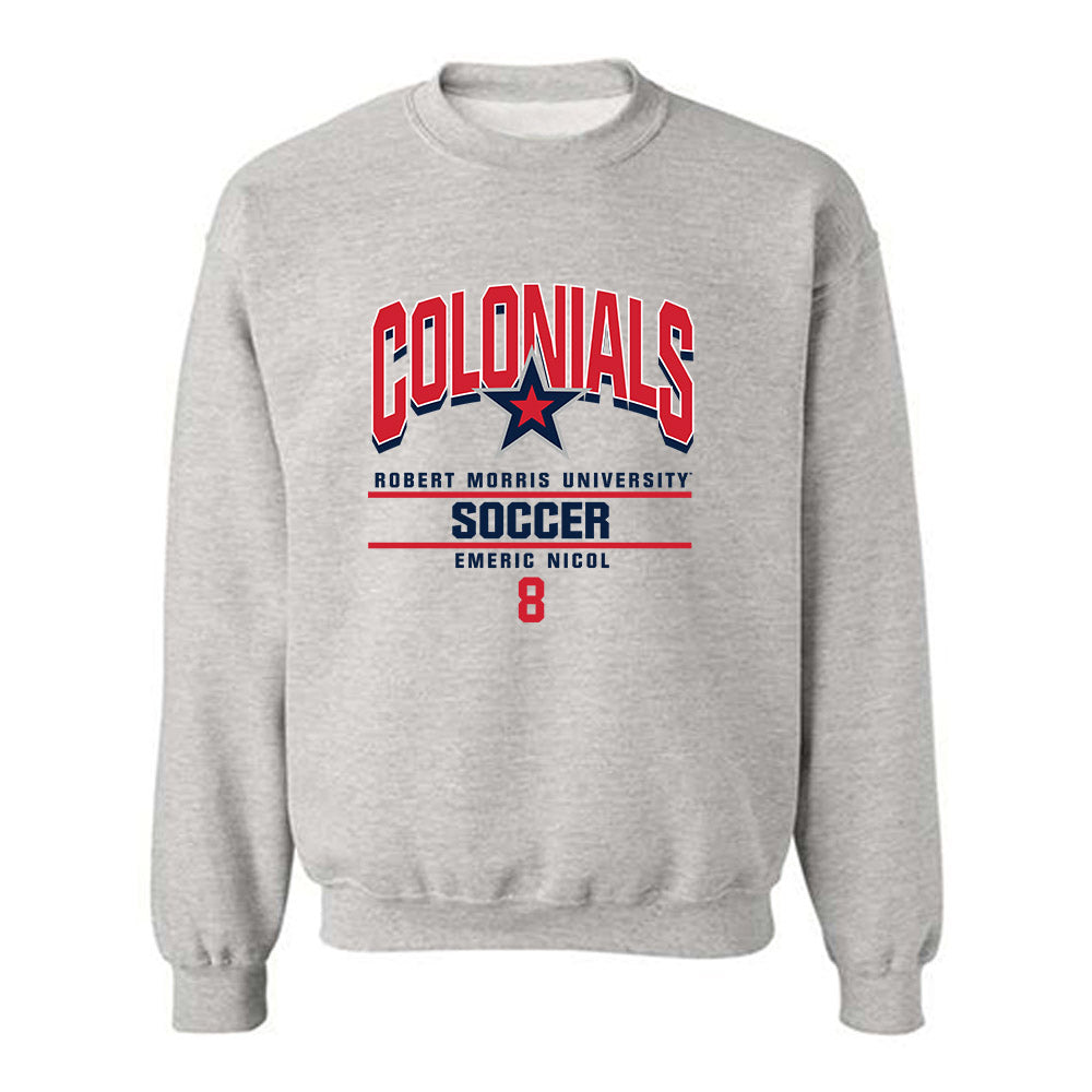 Robert Morris - NCAA Men's Soccer : Emeric Nicol - Classic Fashion Shersey Crewneck Sweatshirt-0