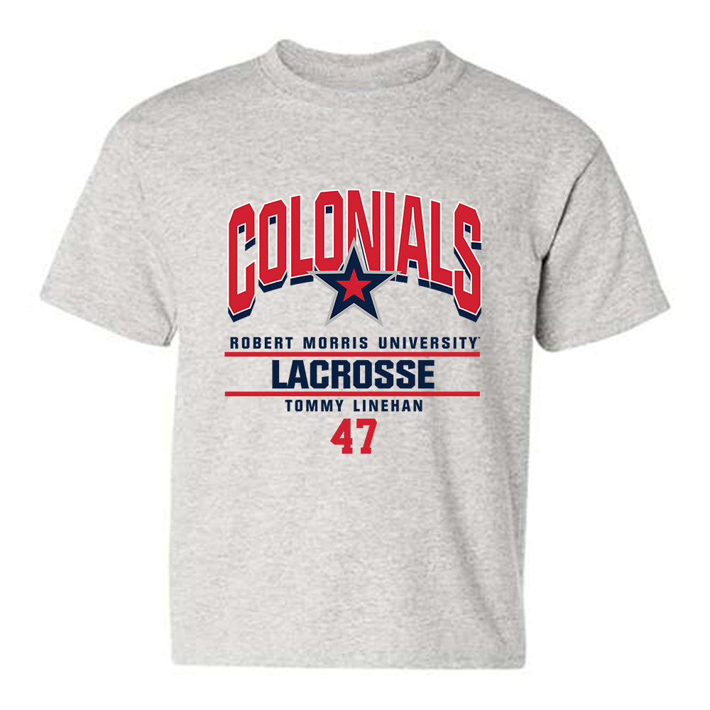 Robert Morris - NCAA Men's Lacrosse : Tommy Linehan - Classic Fashion Shersey Youth T-Shirt-0