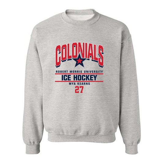 Robert Morris - NCAA Women's Ice Hockey : Mya Kearns - Classic Fashion Shersey Crewneck Sweatshirt-0