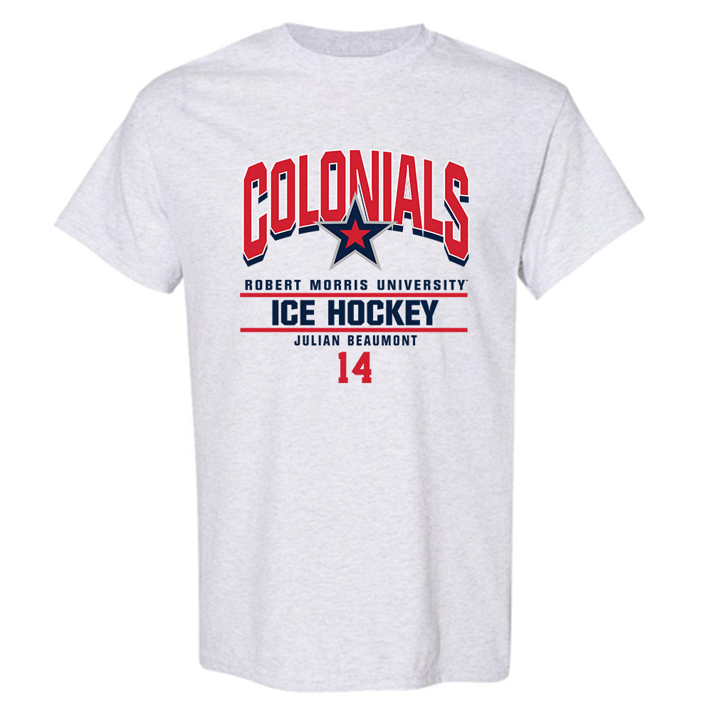 Robert Morris - NCAA Men's Ice Hockey : Julian Beaumont - Classic Fashion Shersey T-Shirt-0