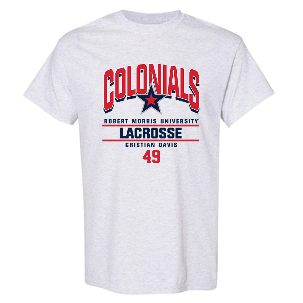 Robert Morris - NCAA Men's Lacrosse : Cristian Davis - Classic Fashion Shersey T-Shirt-0