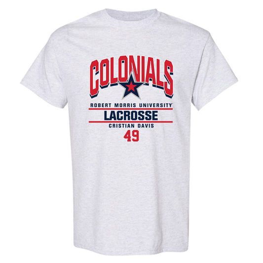 Robert Morris - NCAA Men's Lacrosse : Cristian Davis - Classic Fashion Shersey T-Shirt-0