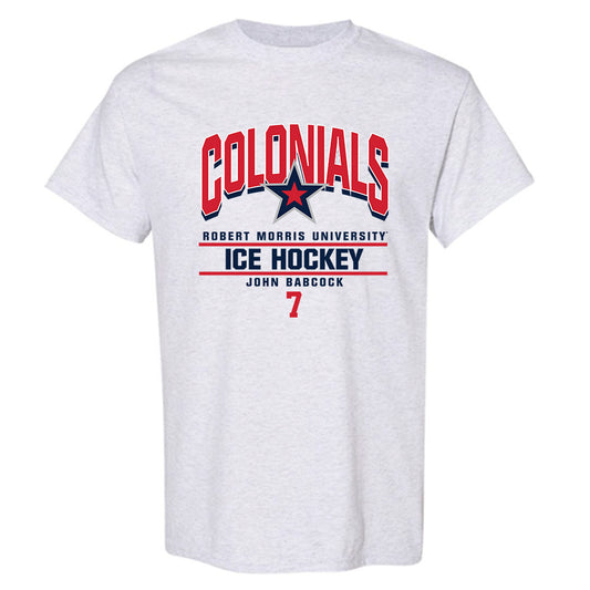 Robert Morris - NCAA Men's Ice Hockey : John Babcock - Classic Fashion Shersey T-Shirt-0