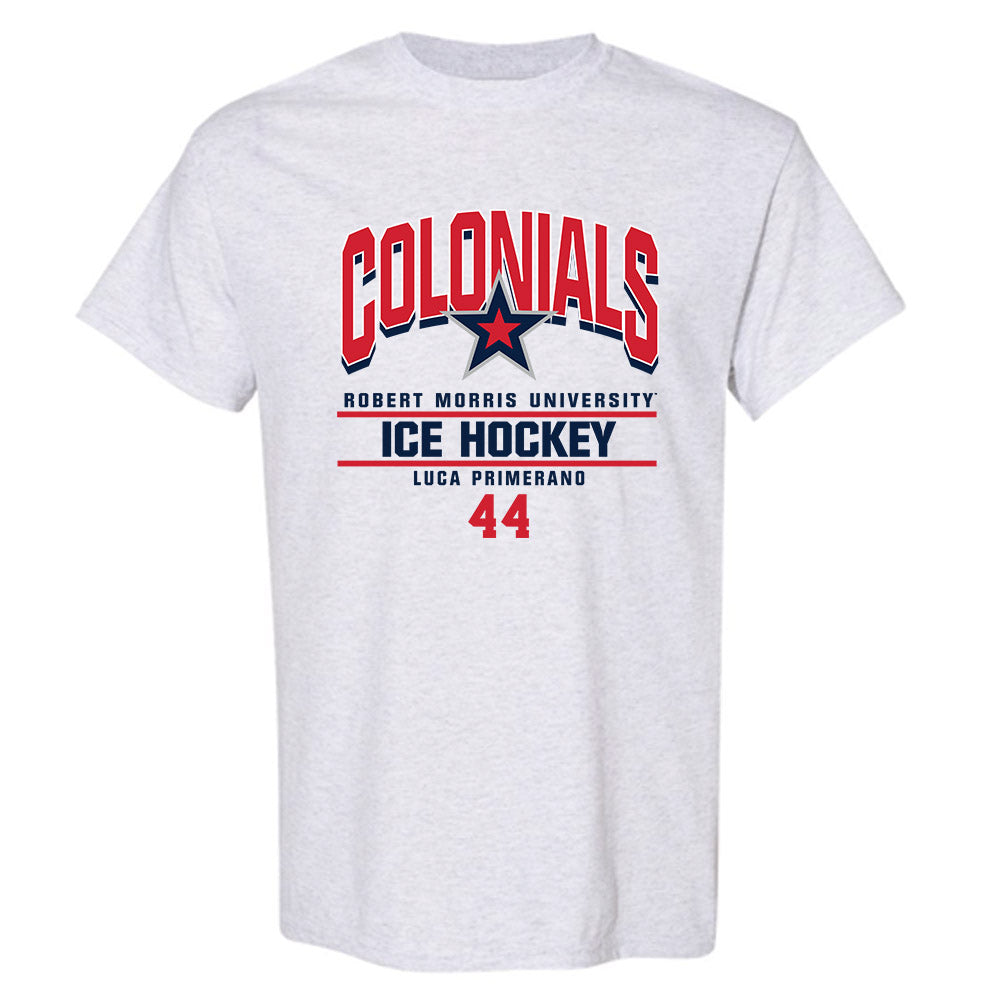 Robert Morris - NCAA Men's Ice Hockey : Luca Primerano - Classic Fashion Shersey T-Shirt-0