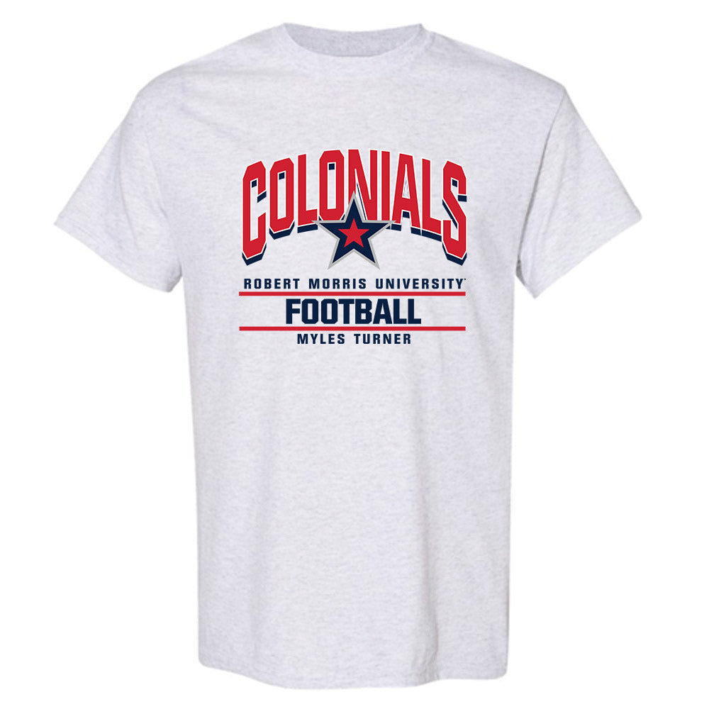 Robert Morris - NCAA Football : Myles Turner - Classic Fashion Shersey T-Shirt-0
