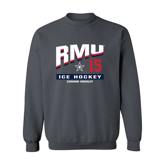Robert Morris - NCAA Men's Ice Hockey : Connor Gourley - Classic Fashion Shersey Crewneck Sweatshirt-0