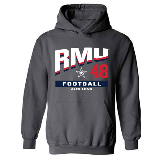 Robert Morris - NCAA Football : Alex Long - Classic Fashion Shersey Hooded Sweatshirt-0