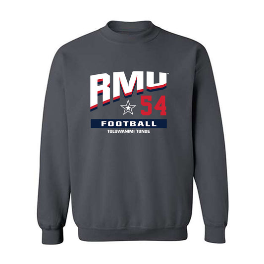 Robert Morris - NCAA Football : Toluwanimi Tunde - Classic Fashion Shersey Crewneck Sweatshirt-0