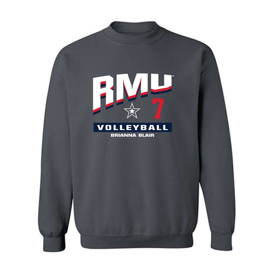 Robert Morris - NCAA Women's Volleyball : Brianna Blair - Classic Fashion Shersey Crewneck Sweatshirt-0