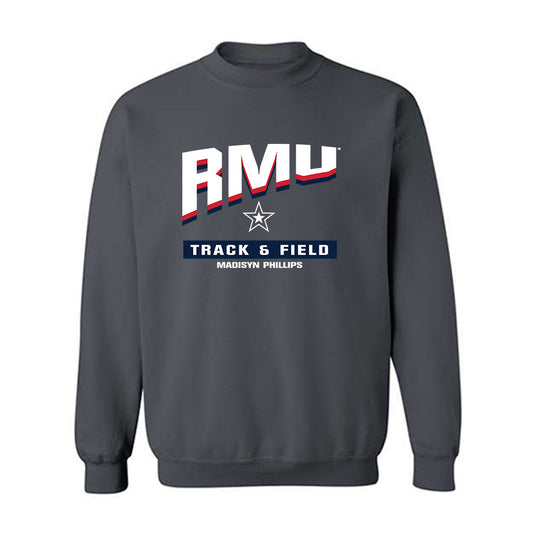 Robert Morris - NCAA Women's Track & Field : Madisyn Phillips - Classic Fashion Shersey Crewneck Sweatshirt-0