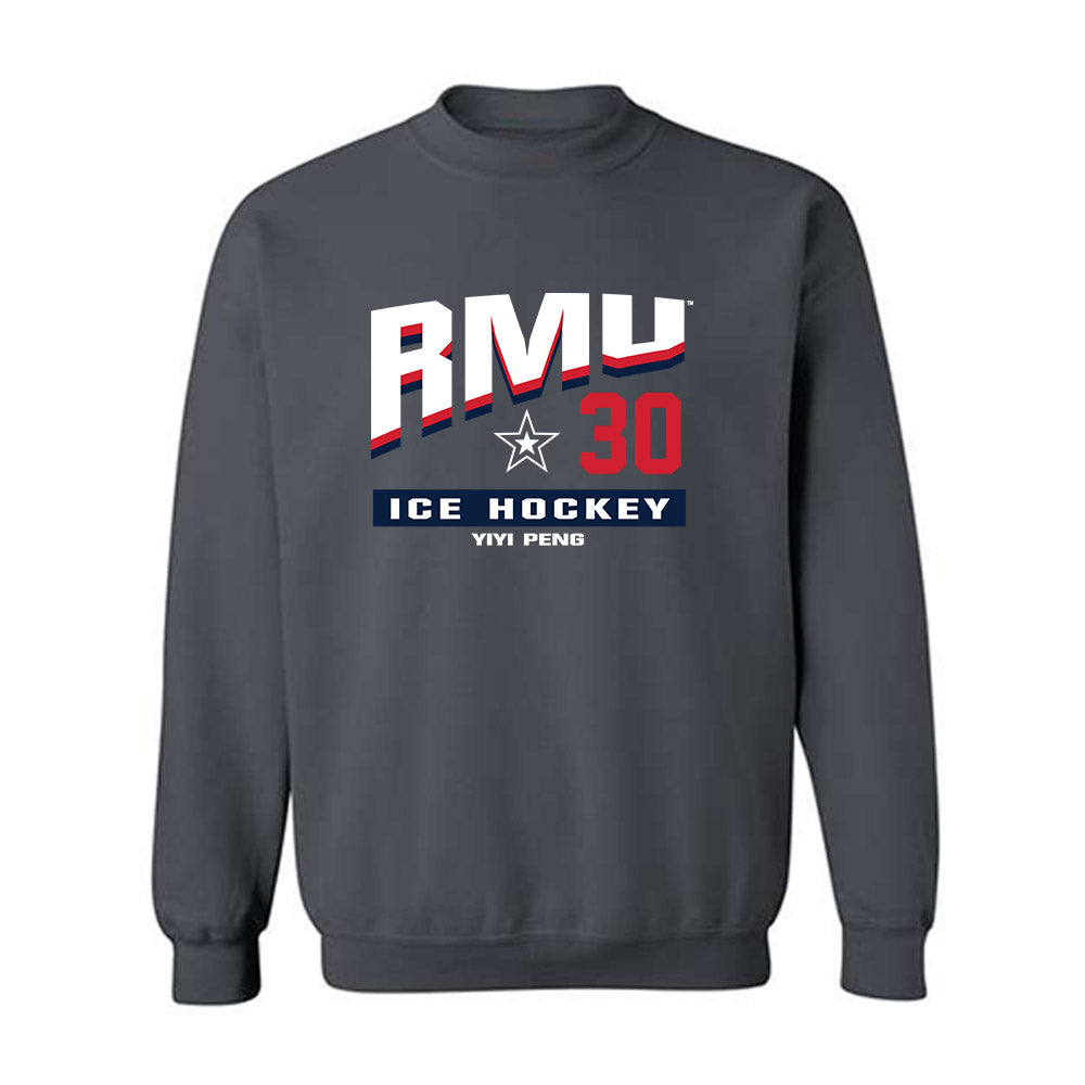 Robert Morris - NCAA Women's Ice Hockey : Yiyi Peng - Classic Fashion Shersey Crewneck Sweatshirt-0