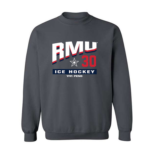 Robert Morris - NCAA Women's Ice Hockey : Yiyi Peng - Classic Fashion Shersey Crewneck Sweatshirt-0