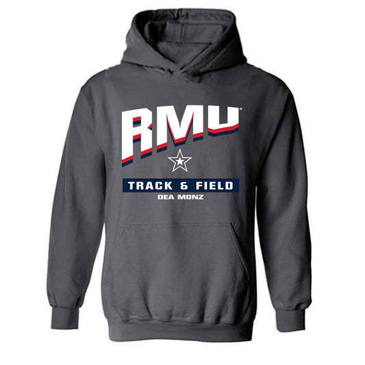 Robert Morris - NCAA Women's Track & Field : Dea Monz - Classic Fashion Shersey Hooded Sweatshirt-0