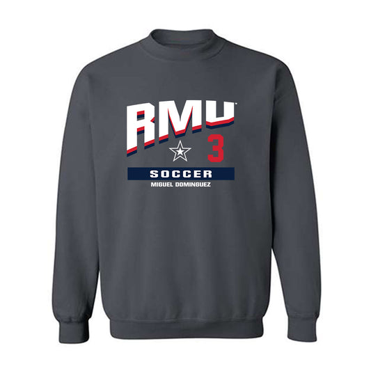 Robert Morris - NCAA Men's Soccer : Miguel Dominguez - Classic Fashion Shersey Crewneck Sweatshirt-0