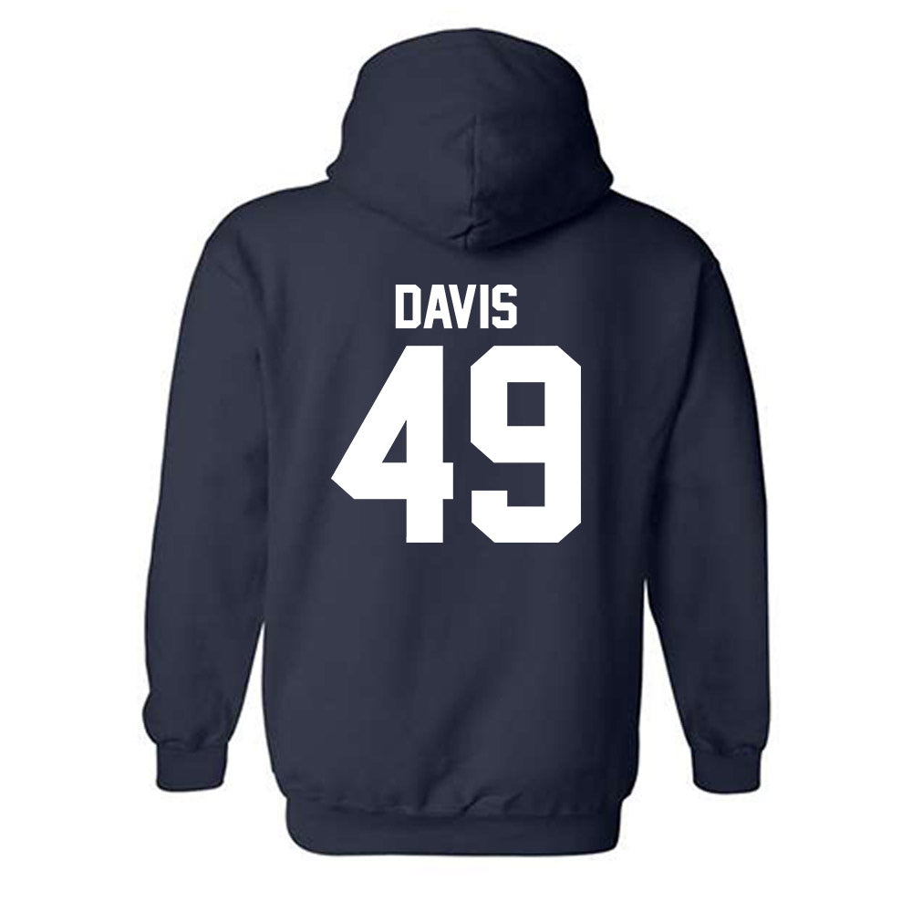 Robert Morris - NCAA Men's Lacrosse : Cristian Davis - Classic Shersey Hooded Sweatshirt-1