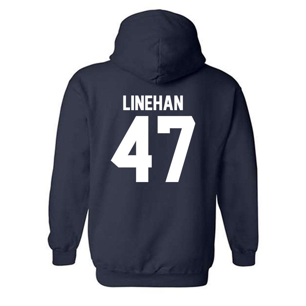 Robert Morris - NCAA Men's Lacrosse : Tommy Linehan - Classic Shersey Hooded Sweatshirt-1