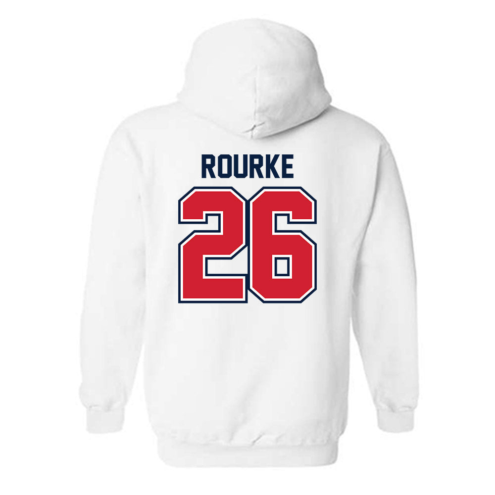 Robert Morris - NCAA Men's Ice Hockey : Braden Rourke - Classic Shersey Hooded Sweatshirt-1