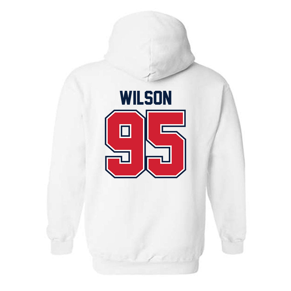 Robert Morris - NCAA Football : Asher Wilson - Classic Shersey Hooded Sweatshirt-1