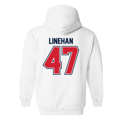 Robert Morris - NCAA Men's Lacrosse : Tommy Linehan - Classic Shersey Hooded Sweatshirt-1