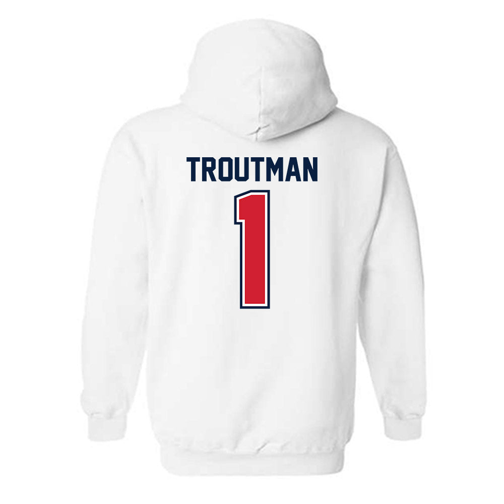 Robert Morris - NCAA Women's Basketball : Sanai Troutman - Classic Shersey Hooded Sweatshirt-1