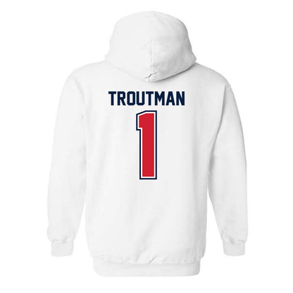 Robert Morris - NCAA Women's Basketball : Sanai Troutman - Classic Shersey Hooded Sweatshirt-1