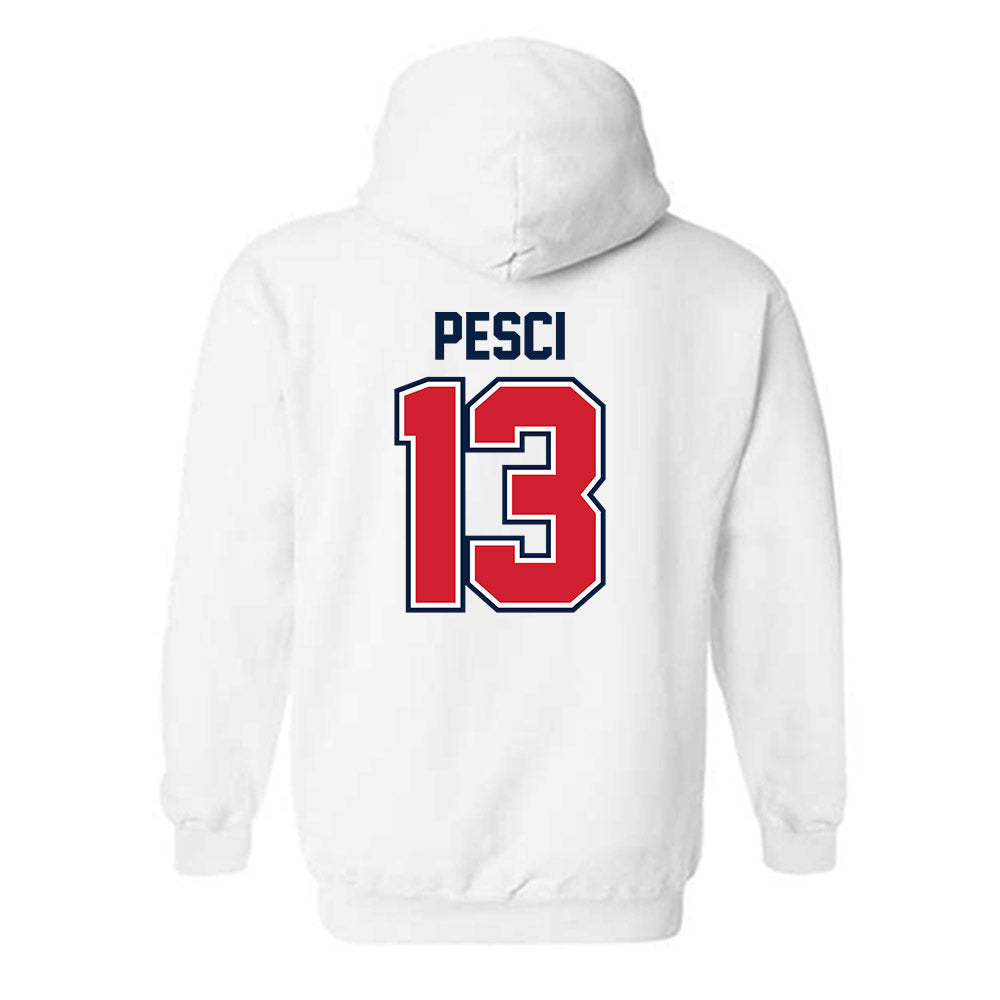 Robert Morris - NCAA Football : Dominic Pesci - Classic Shersey Hooded Sweatshirt-1