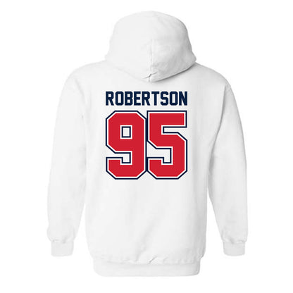 Robert Morris - NCAA Football : Bryan Robertson - Classic Shersey Hooded Sweatshirt-1