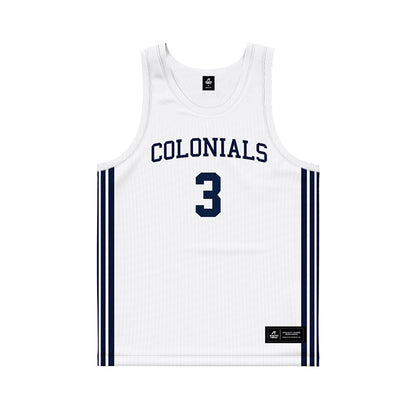 Robert Morris - NCAA Men's Basketball : Tazir Smith - White Basketball Jersey-0